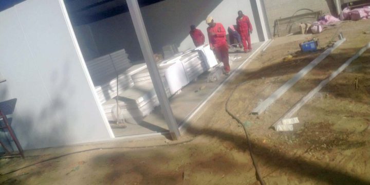 uitkyk coldroom – insulation ready